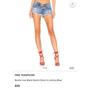 Brand New One TeaSpoon Bonita Denim Shorts